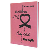7" x 9 3/4" Laserable Leatherette Journal with Lined Notepad