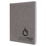 7" x 9 3/4" Laserable Leatherette Journal with Lined Notepad