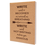 7" x 9 3/4" Laserable Leatherette Journal with Lined Notepad