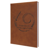 7" x 9 3/4" Laserable Leatherette Journal with Lined Notepad