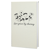 "5 1/4"" x 8 1/4"" Laserable Leatherette Journal with Lined Notepad "