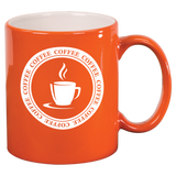 11 oz. Round Ceramic LazerMug