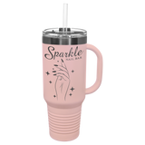 Ion Plated Polar Camel 40 oz. Travel Mug with Handle, Straw Included