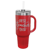 Polar Camel 40 oz. Travel Mug with Handle, Straw Included