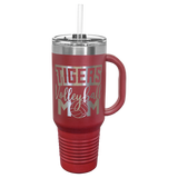 Polar Camel 40 oz. Travel Mug with Handle, Straw Included