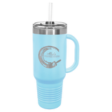 Polar Camel 40 oz. Travel Mug with Handle, Straw Included