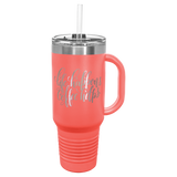 Polar Camel 40 oz. Travel Mug with Handle, Straw Included