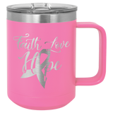 Polar Camel 15 oz. Vacuum Insulated Mug with Slider Lid