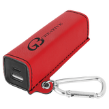 Leatherette Power Bank with USB-C Cord
