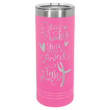 Polar Camel 22 oz. Skinny Tumbler with Slider Lid