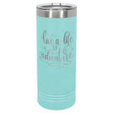 Polar Camel 22 oz. Skinny Tumbler with Slider Lid