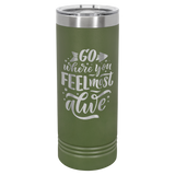 Polar Camel 22 oz. Skinny Tumbler with Slider Lid