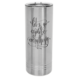 Polar Camel 22 oz. Skinny Tumbler with Slider Lid