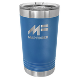 The Polar Camel 16 oz pint delivers classic pint styling with modern insulated performance. Featuring double-wall vacuum insulation, this 16 oz pint keeps drinks hot or cold two times longer than standard tumblers. Made from 18/8 gauge Type 304 food grade stainless steel, it offers durability, corrosion resistance, and clean taste. The included clear slider lid helps reduce spills while maintaining easy sipping. Laser engraving provides permanent customization that will not fade or peel, making this pint ideal for breweries, restaurants, corporate gifts, events, and promotional drinkware.