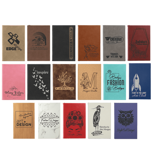 Laserable Leatherette 5 1/4 x 8 1/4 Sketch Book