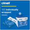 Clinell Antibacterial Hand Wipes for Hands and Surfaces 100