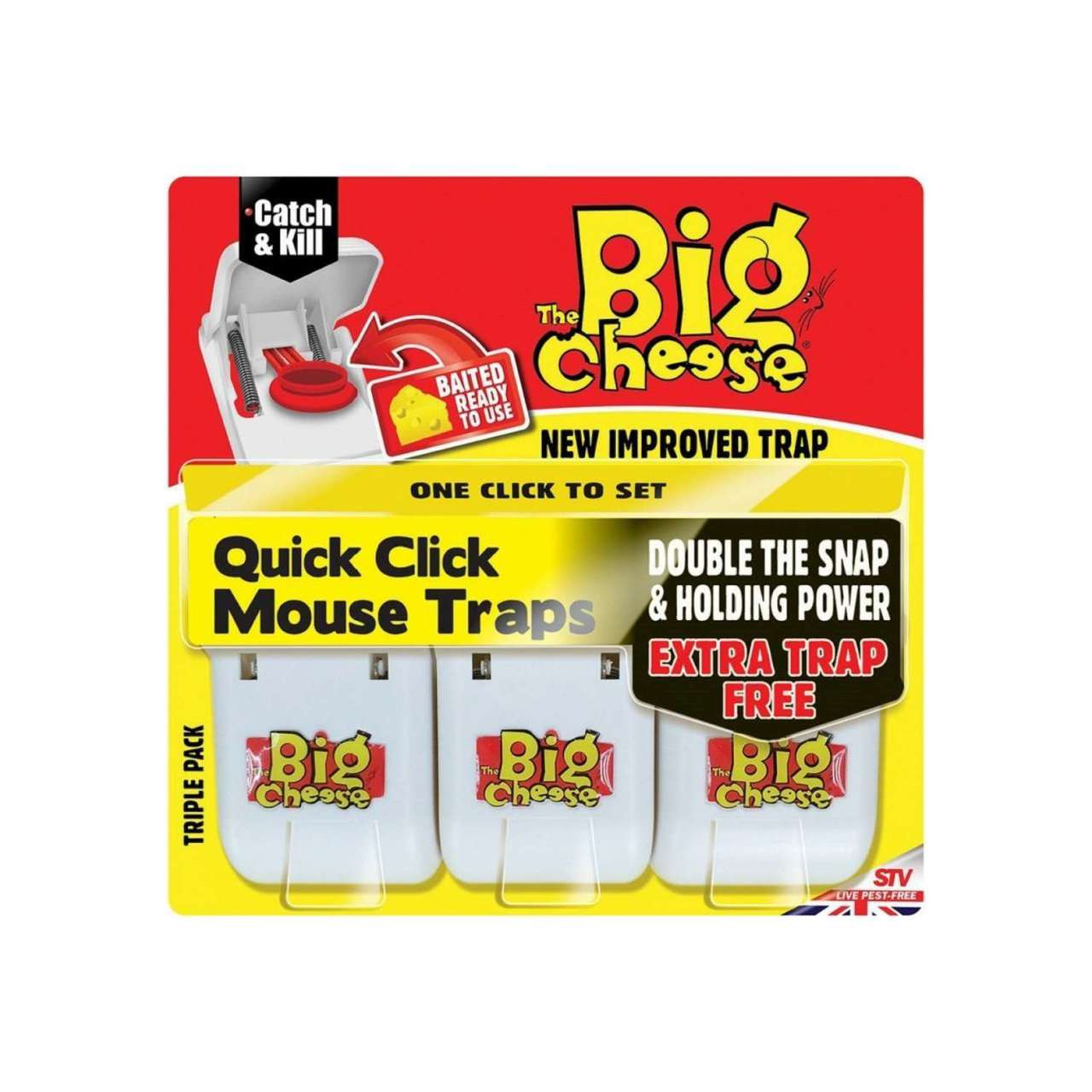 Big Cheese Baited Mouse Traps Twin Pack