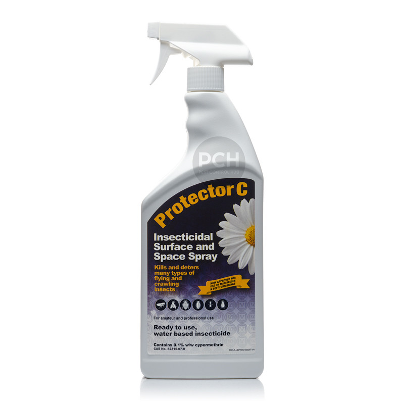 Protector C Insect Killer Spray for Bed Bugs Fleas Moths 1L