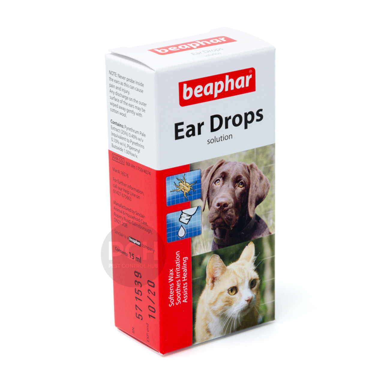 Beaphar Dog and Cat Ear Drops 15ml - Pest Control Hub