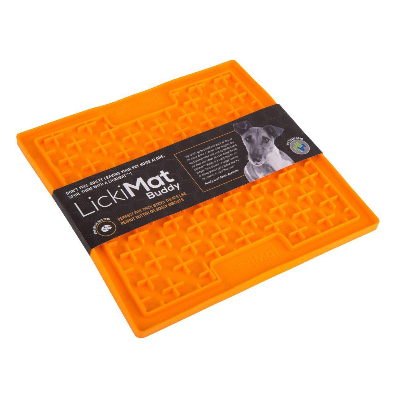 Lickimat Buddy Treat Mat For Dogs & Cats (DIFFICULTY LEVEL MEDIUM)