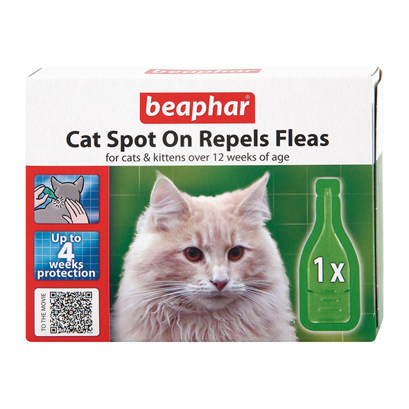 Beaphar Cat Spot On Flea Treatment 4 Weeks Protection