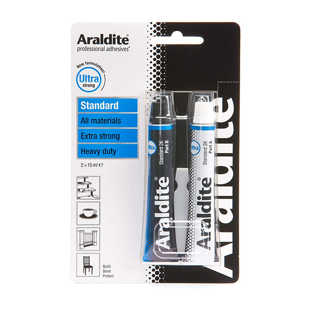 Araldite Epoxy Glue Standard 2 x 15ml Tube Adhesive