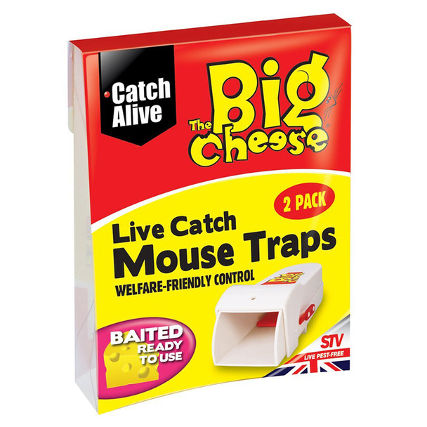 The Big Cheese Live Catch Mouse Trap 2 Pack (STV155)