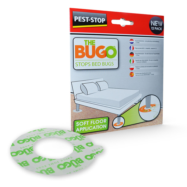 Pest-Stop Bugo Bed Bug Monitoring Traps for Soft Floors