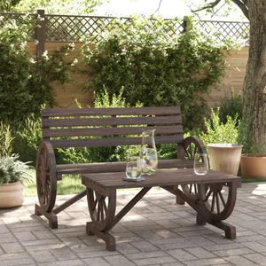 2 Piece Patio Lounge Set Solid Wood Fir A949-365106