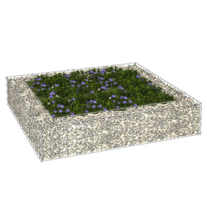 Gabion Raised Bed Galvanized Steel 39.4"x39.4"x7.9 A949-151311