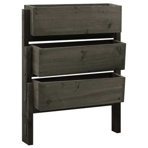 Garden Folding Planter Gray 23.6"x5.5"x29.5" Solid Firwood A949-314841