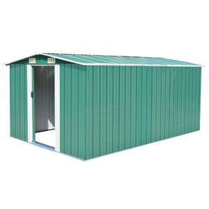 Garden Shed 101.2"x154.3"x71.3" Metal Green A949-143344