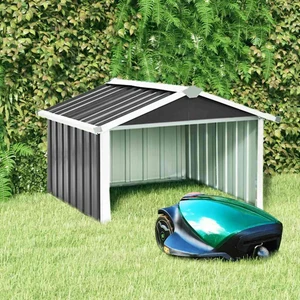 Garden Robot Lawnmower Shed 36.2"x38.2"x24.8" Galvanized Steel Anthracite A949-150909
