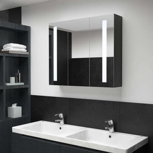  LED Bathroom Mirror Cabinet 35"x5.5"x24.4 A949-325544