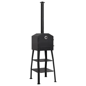 Outdoor Pizza Oven Charcoal Fired with 2 Fireclay Stones A949-318145