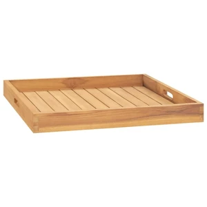 Serving Tray 23.6"x23.6" Solid Wood Teak A949-315458