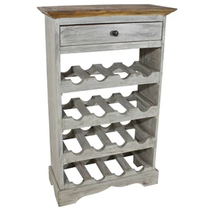 Wine Rack Solid Mahogany Wood 21.7"x9.1"x33.5 A949-244507