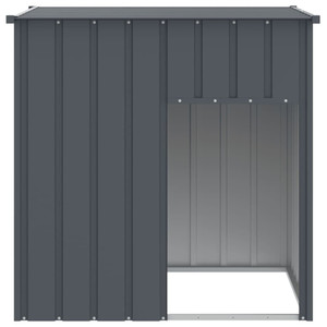 Dog House with Roof Anthracite 43.3x40.6x42.9" Galvanised Steel A949-172355