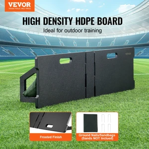 Soccer Rebounder Board, 45"X13" Portable Soccer Wall with 2 Angles Rebound, Foldable HDPE Kickback  E415-ZQHDBHDPEL45RXNTKV0