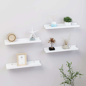  Wall Shelves 4 pcs White 15.7"x3.5"x1.2 A949-326660