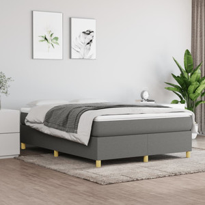  Box Spring Bed Frame Dark Gray Queen Fabric (US Only) A949-3121003