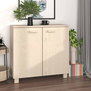  Sideboard HAMAR Honey Brown 33.5"x13.8"x31.5" Solid Wood Pine A949-340492