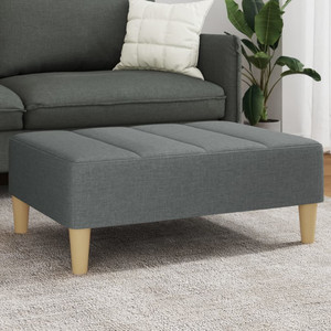  Footstool Dark Gray 30.3"x21.7"x12.2" Fabric A949-4007390