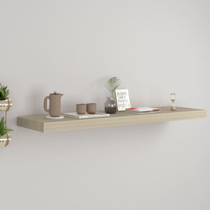  Floating Wall Shelf Oak 35.4"x9.3"x1.5" MDF A949-323880