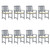 Patio Chairs with Cushions 8 pcs Solid Acacia Wood Gray A949-3078224