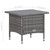 2 Piece Patio Lounge Set with Cushions Poly Rattan Gray A949-310233