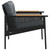 Patio Chairs with Cushions 2 pcs Black Steel A949-4009301