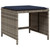 11 Piece Garden Dining Set with Cushions Grey Poly Rattan A949-3277924