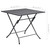 Folding Mesh Table 31.5"x31.5"x28.3" Steel Anthracite A949-310151