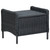 3 Piece Patio Lounge Set with Cushions Poly Rattan Dark Gray A949-3060154